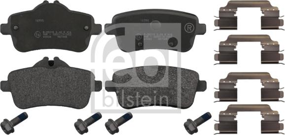 Febi Bilstein 16990 - Brake Pad Set, disc brake onlydrive.pro