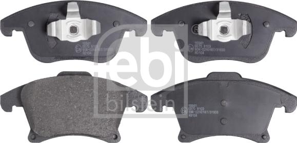 Febi Bilstein 16941 - Brake Pad Set, disc brake onlydrive.pro