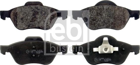 Febi Bilstein 16435 - Brake Pad Set, disc brake onlydrive.pro