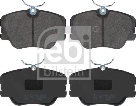 Febi Bilstein 16193 - Brake Pad Set, disc brake onlydrive.pro