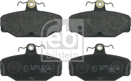 Febi Bilstein 16169 - Brake Pad Set, disc brake onlydrive.pro