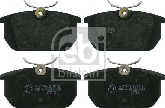 Febi Bilstein 16171 - Brake Pad Set, disc brake onlydrive.pro