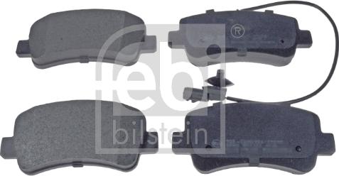 Febi Bilstein 16843 - Brake Pad Set, disc brake onlydrive.pro