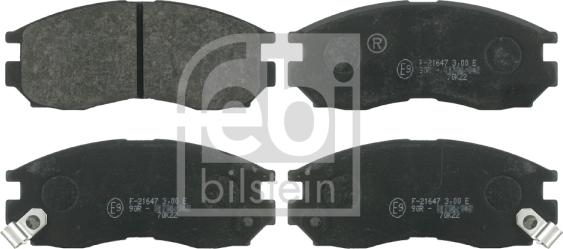 Febi Bilstein 16327 - Brake Pad Set, disc brake onlydrive.pro