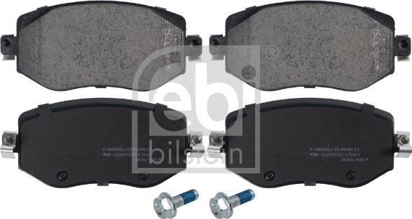 Febi Bilstein 116245 - Тормозные колодки, дисковые, комплект onlydrive.pro