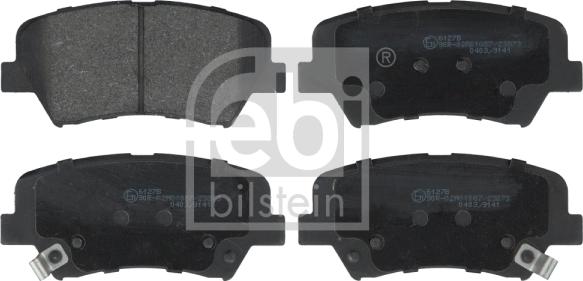 Febi Bilstein 116261 - Brake Pad Set, disc brake onlydrive.pro