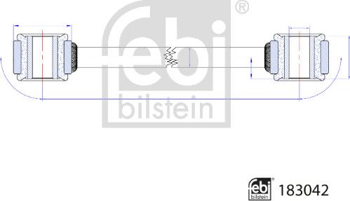 Febi Bilstein 183042 - Tanko, kallistuksenvaimennin onlydrive.pro