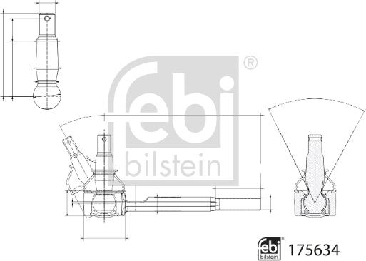 Febi Bilstein 175634 - Tie Rod End onlydrive.pro