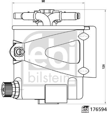 Febi Bilstein 176594 - Fuel filter onlydrive.pro