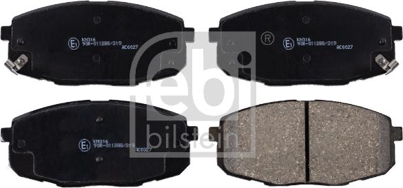 Febi Bilstein 170119 - Brake Pad Set, disc brake onlydrive.pro