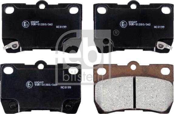 Febi Bilstein 170295 - Brake Pad Set, disc brake onlydrive.pro