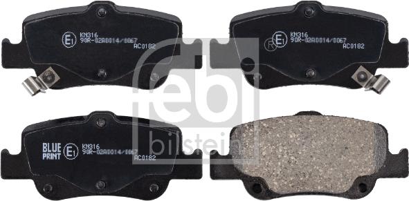 Febi Bilstein 170285 - Brake Pad Set, disc brake onlydrive.pro