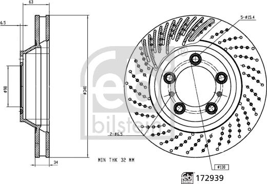 Febi Bilstein 172939 - Brake Disc onlydrive.pro