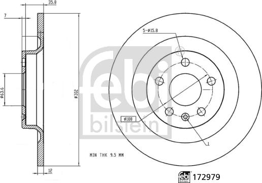 Febi Bilstein 172979 - Piduriketas onlydrive.pro