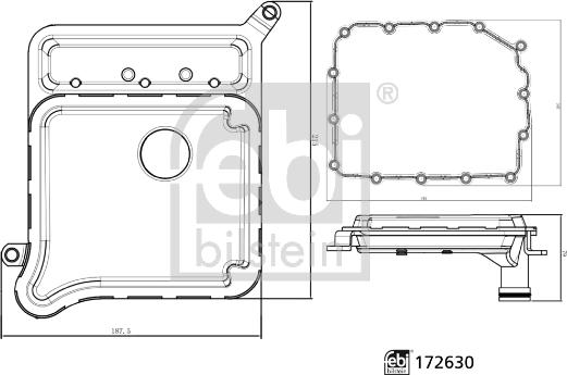 Febi Bilstein 172630 - Гидрофильтр, автоматическая коробка передач onlydrive.pro