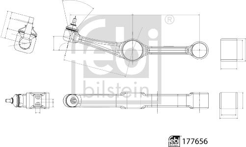 Febi Bilstein 177656 - Vikšro valdymo svirtis onlydrive.pro