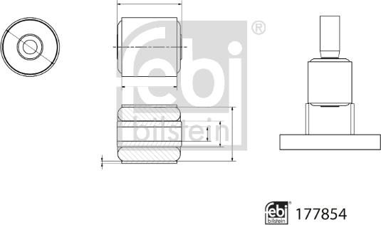 Febi Bilstein 177854 - Bearing, wheel bearing housing onlydrive.pro