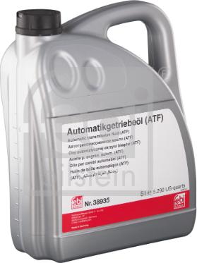 Febi Bilstein 38935 - Automātiskās pārnesumkārbas eļļa onlydrive.pro