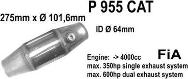 Fenno P955CAT - Catalytic Converter onlydrive.pro