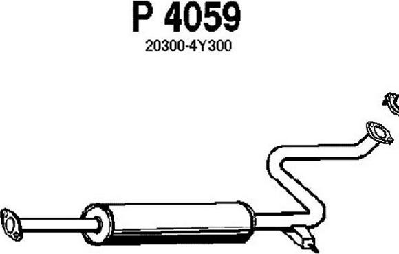 Fenno P4059 - Middle Silencer onlydrive.pro