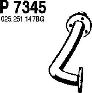 Fenno P7345 - Exhaust Pipe onlydrive.pro