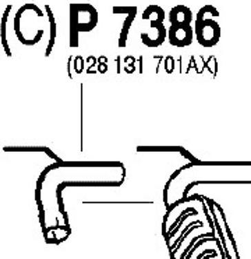 Fenno P7386 - Exhaust Pipe onlydrive.pro