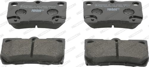 Ferodo FDB4001 - Brake Pad Set, disc brake onlydrive.pro