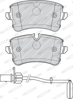 Ferodo FDB4393 - Brake Pad Set, disc brake onlydrive.pro