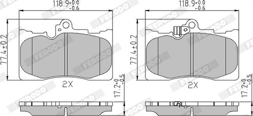 Ferodo FDB4216 - Brake Pad Set, disc brake onlydrive.pro