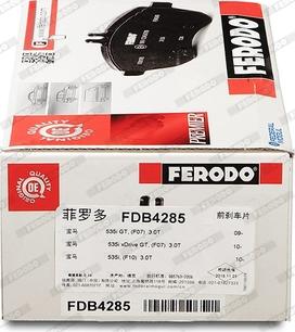 Ferodo FDB4285 - Jarrupala, levyjarru onlydrive.pro