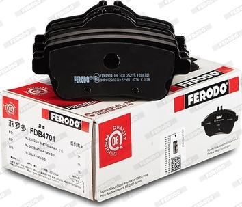 Ferodo FDB4701 - Тормозные колодки, дисковые, комплект onlydrive.pro