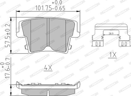 Ferodo FDB1953 - Тормозные колодки, дисковые, комплект onlydrive.pro