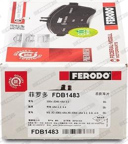 Ferodo FDB1483 - Brake Pad Set, disc brake onlydrive.pro