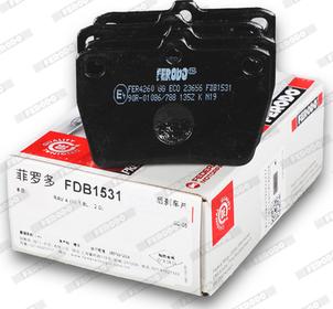 Ferodo FDB1531 - Brake Pad Set, disc brake onlydrive.pro