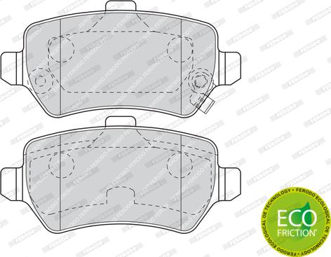 Ferodo FDB1521 - Brake Pad Set, disc brake onlydrive.pro