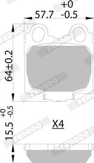 Ferodo FDB1610 - Brake Pad Set, disc brake onlydrive.pro