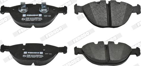 Ferodo FDB1618 - Brake Pad Set, disc brake onlydrive.pro