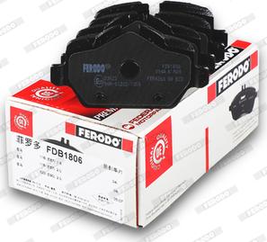 Ferodo FDB1806 - Brake Pad Set, disc brake onlydrive.pro