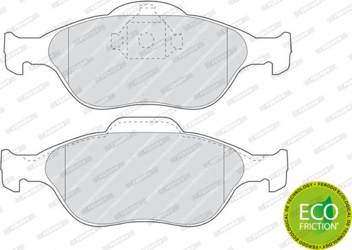 Ferodo FDB1394 - Brake Pad Set, disc brake onlydrive.pro