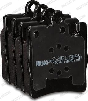 Ferodo FDB1322 - Brake Pad Set, disc brake onlydrive.pro