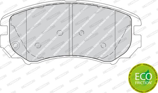 Ferodo FDB1733 - Brake Pad Set, disc brake onlydrive.pro