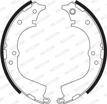 Ferodo FSB563 - Brake Shoe Set onlydrive.pro