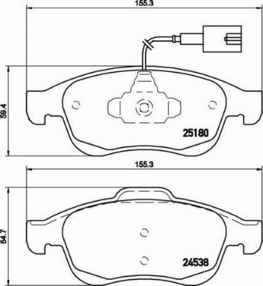 FIAT 77365355 - Brake Pad Set, disc brake onlydrive.pro