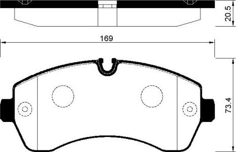 Mercedes-Benz 0044206820 - Тормозные колодки, дисковые, комплект onlydrive.pro