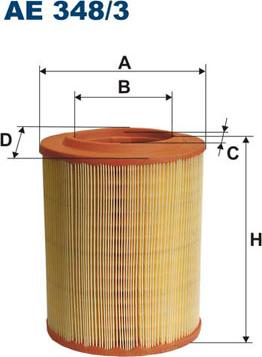 Filtron AE348/3 - Air Filter, engine onlydrive.pro