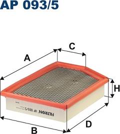 Filtron AP 093/5 - Ilmansuodatin onlydrive.pro