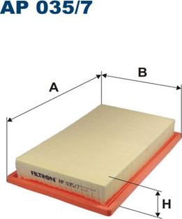 Filtron AP035/7 - Ilmansuodatin onlydrive.pro