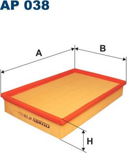 Filtron AP038 - Ilmansuodatin onlydrive.pro