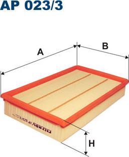 Filtron AP023/3 - Ilmansuodatin onlydrive.pro