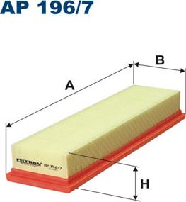 Filtron AP196/7 - Воздушный фильтр, двигатель onlydrive.pro